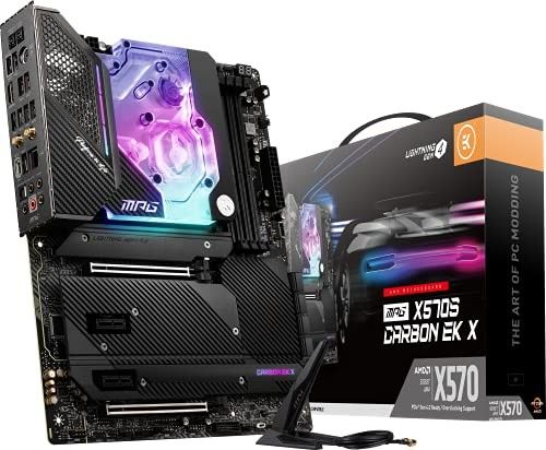 MSI MPG X570S Carbon EK X Gaming Motherboard AM4 DDR4 PCIe 4 CFX M.2 Wi-Fi 6E
