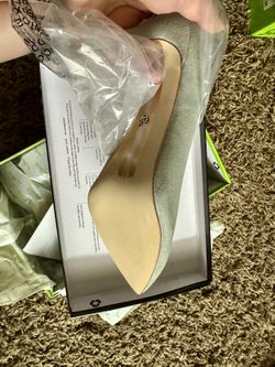 Sam Edelman Hazel Seafoam Green Suede Size 6