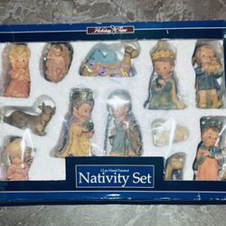 nativity set hand painted 