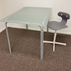 Glass table for home office kitchen