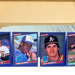 1986 DONRUSS BASEBALL CARD COMPLETE SET Canseco Rookie 