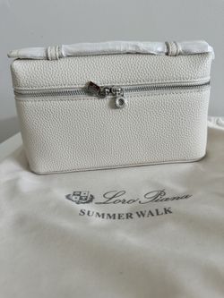 Loro Piana Extra Pocket leather bag Never worn White, Leather
