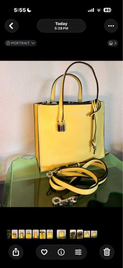 Marc Jacobs Mini Grind Tote Bag Yellow