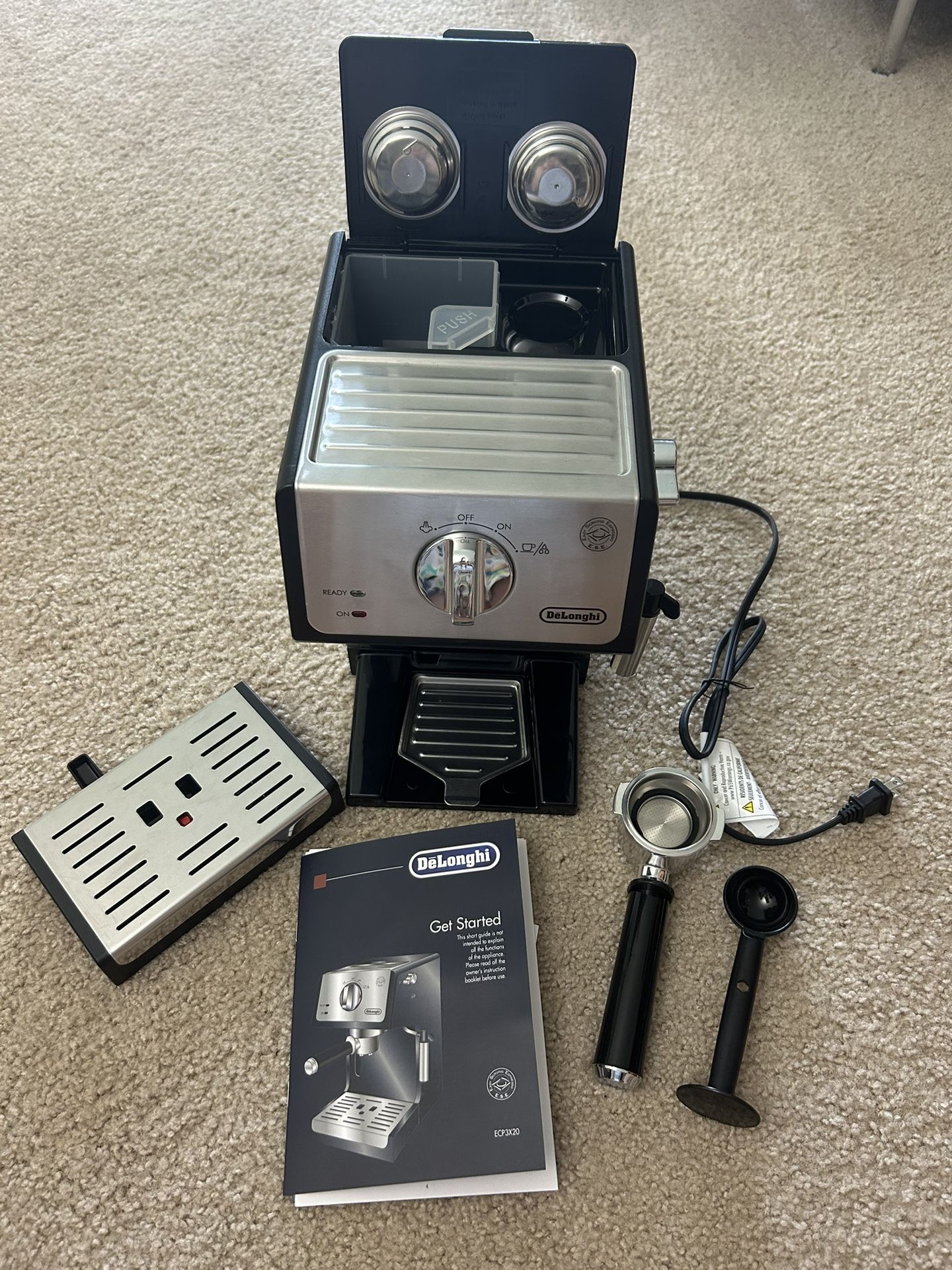 De'Longhi A-3220-RMB Espresso Cappuccino Maker Manual Frother,