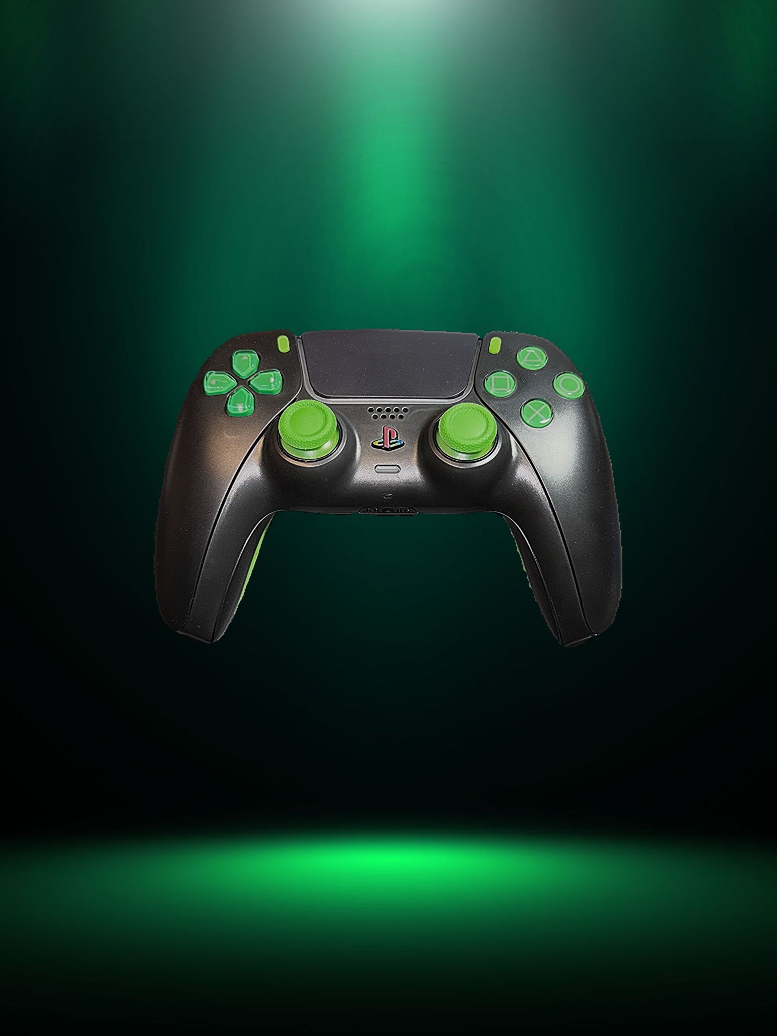 TMR Anti-Drift Black and Green PS5 Controller