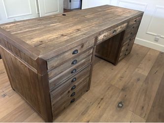RH Printmaker’s Desk 80” Office Desk Restoration Hardware