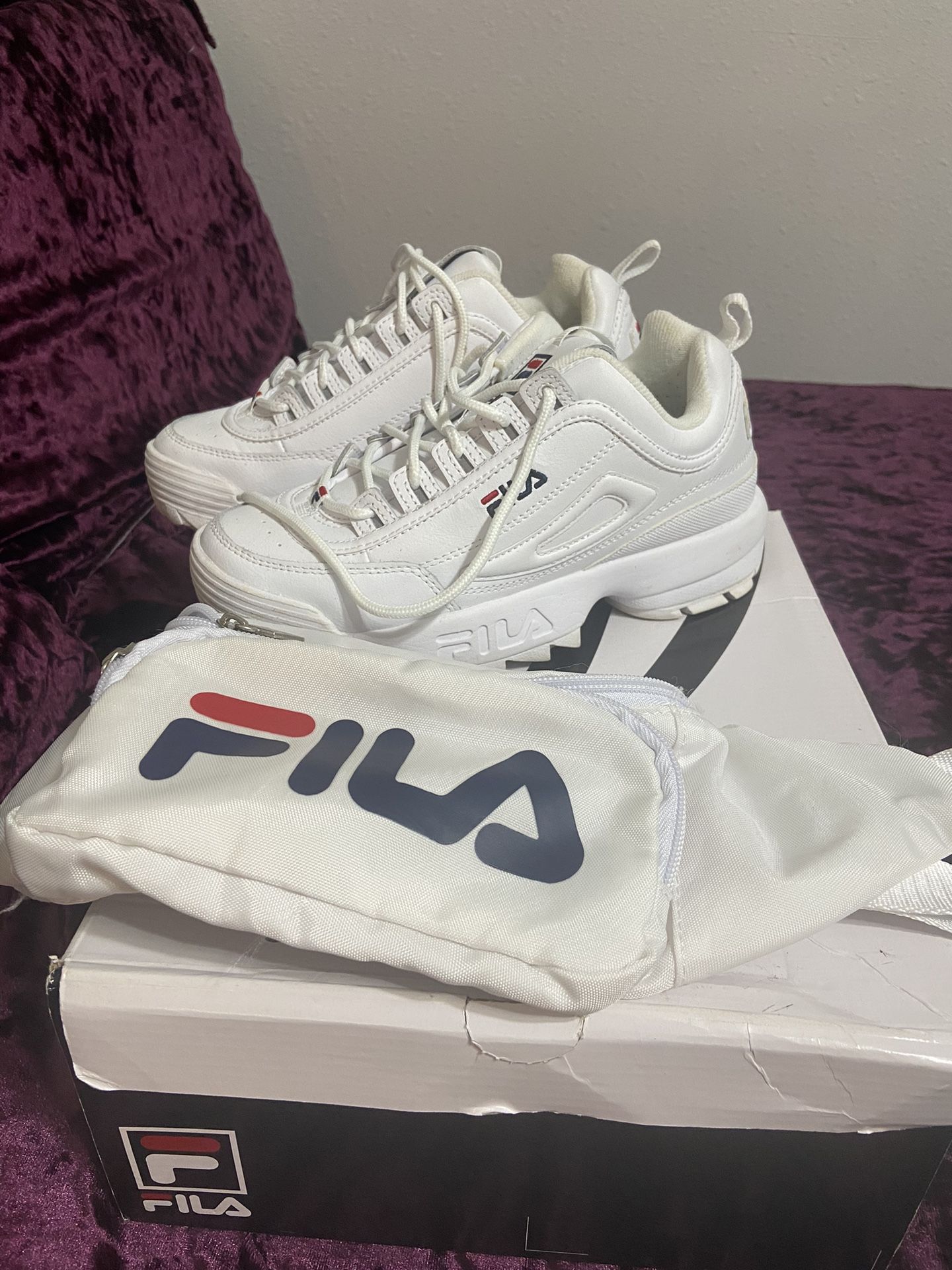 Tenis FILA Blancos Altos
