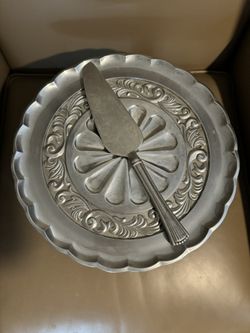 Lenox Butler’s Pantry Cake Plate And Cake Knife 