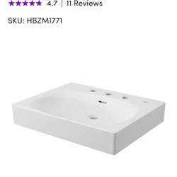 Grohe Eurocube Alpine White Bathroom Sink