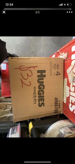 huggies snug & dry size 4, 184 count