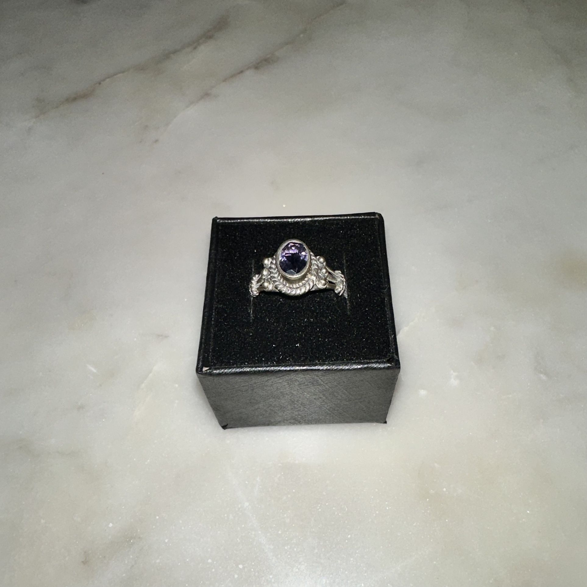 Iolite Ring Size 8 Sterling Silver 925