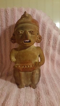 Pre-Columbian Statue 8 1/2" Tall 1lb 6.8oz