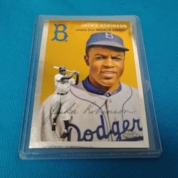 Jackie Robinson Baseball Card 2023 Topps Chrome Platinum Anniversary #426 LA Dodgers 