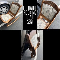 $30 Foldable Rocking Chair