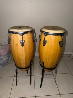 Latin Percussion Aspire Wood Conga/Tumba Set with Stand
