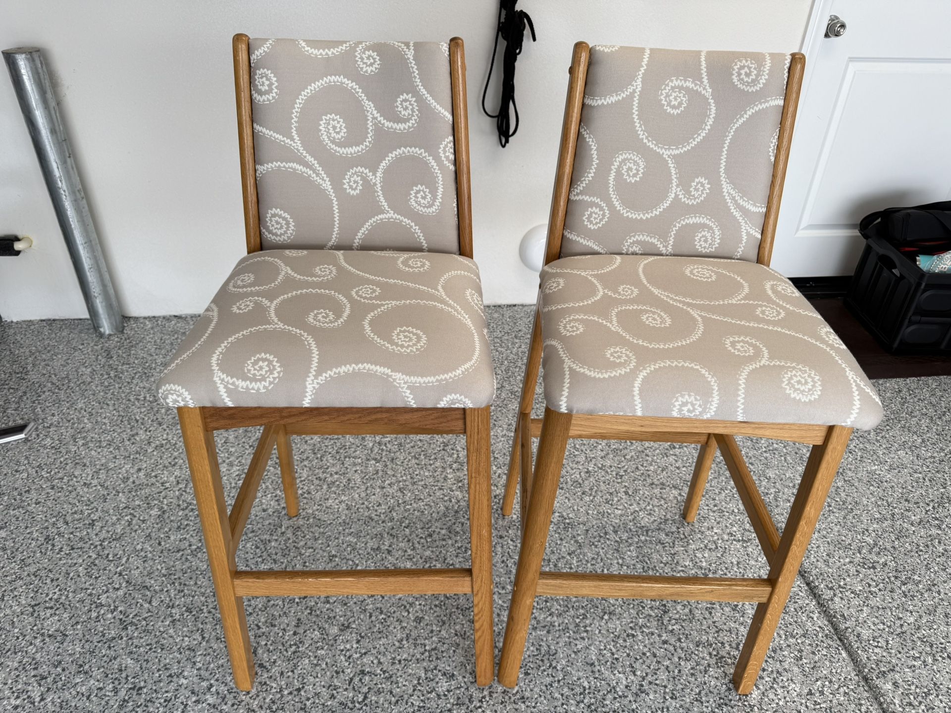 Re-upholstered Barstool chairs