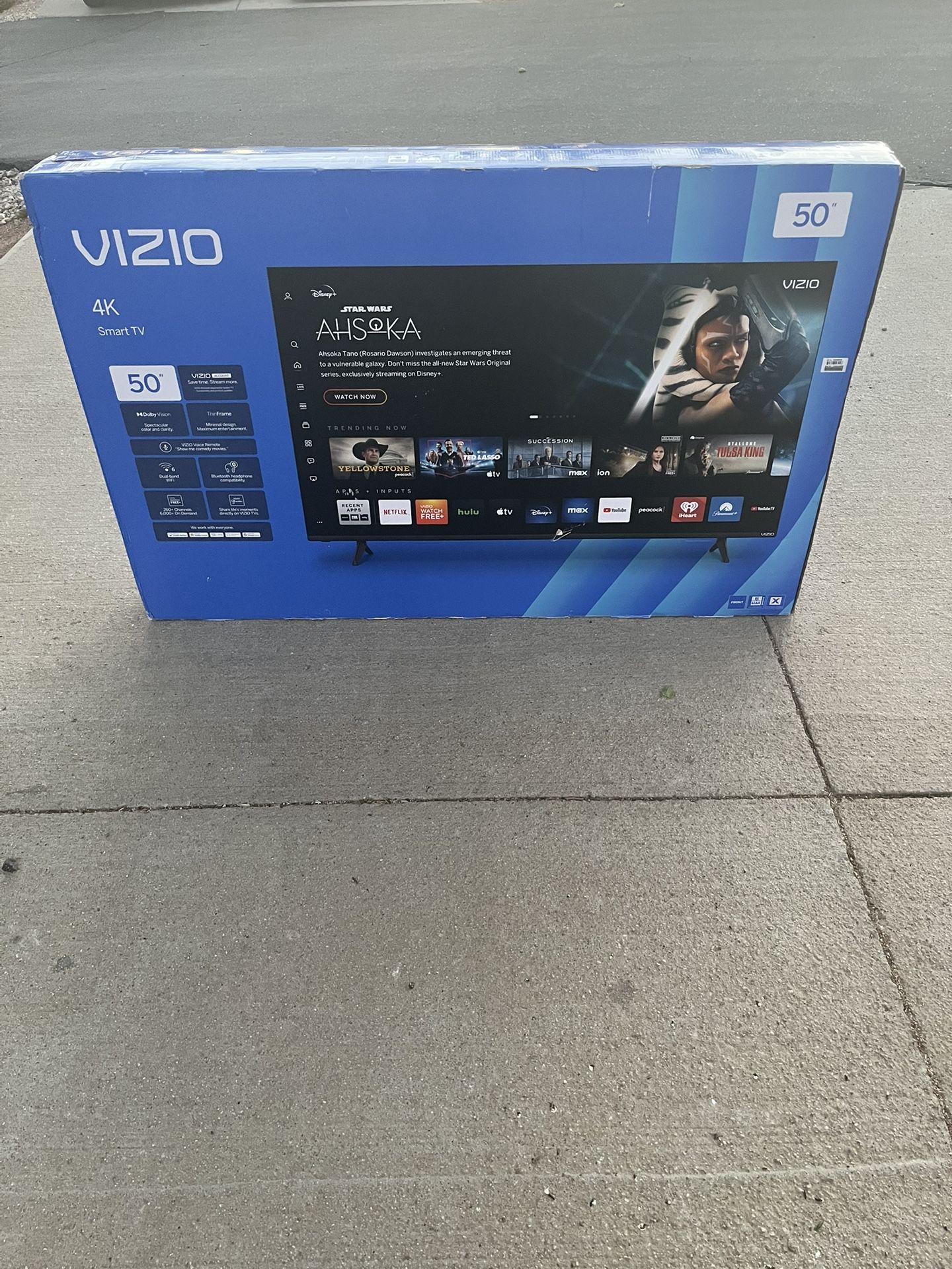 New 50” Vizio Smart Tv