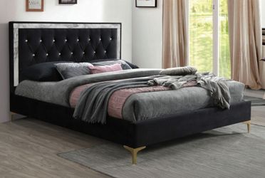 Brand New Black Eastern King Platform Bed Frame