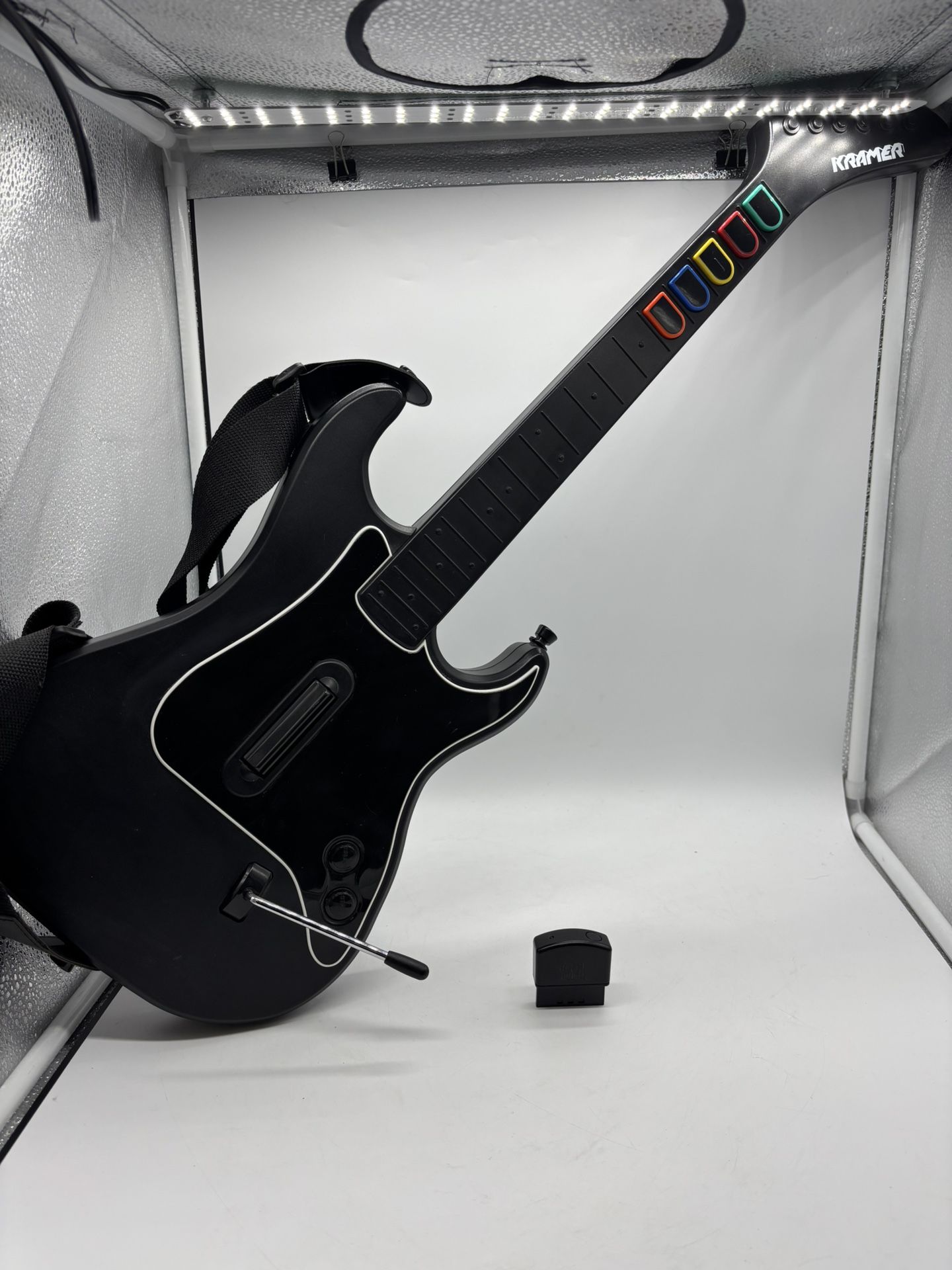 PS2 Guitar Hero Red Octane Kramer Striker Wireless Guitar With Dongle - W/strap