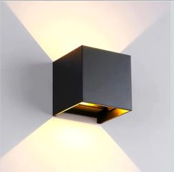 20W LED Waterproof Outdoor Wall Light,3000K Adjustable Up‑Down Beam Porch Patio Wall Pack Sconce 4.7in