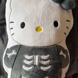 Hello Kitty Skeleton Pillow