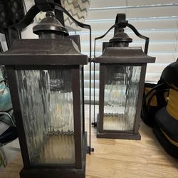 Outdoor Light Sconce set. (2)