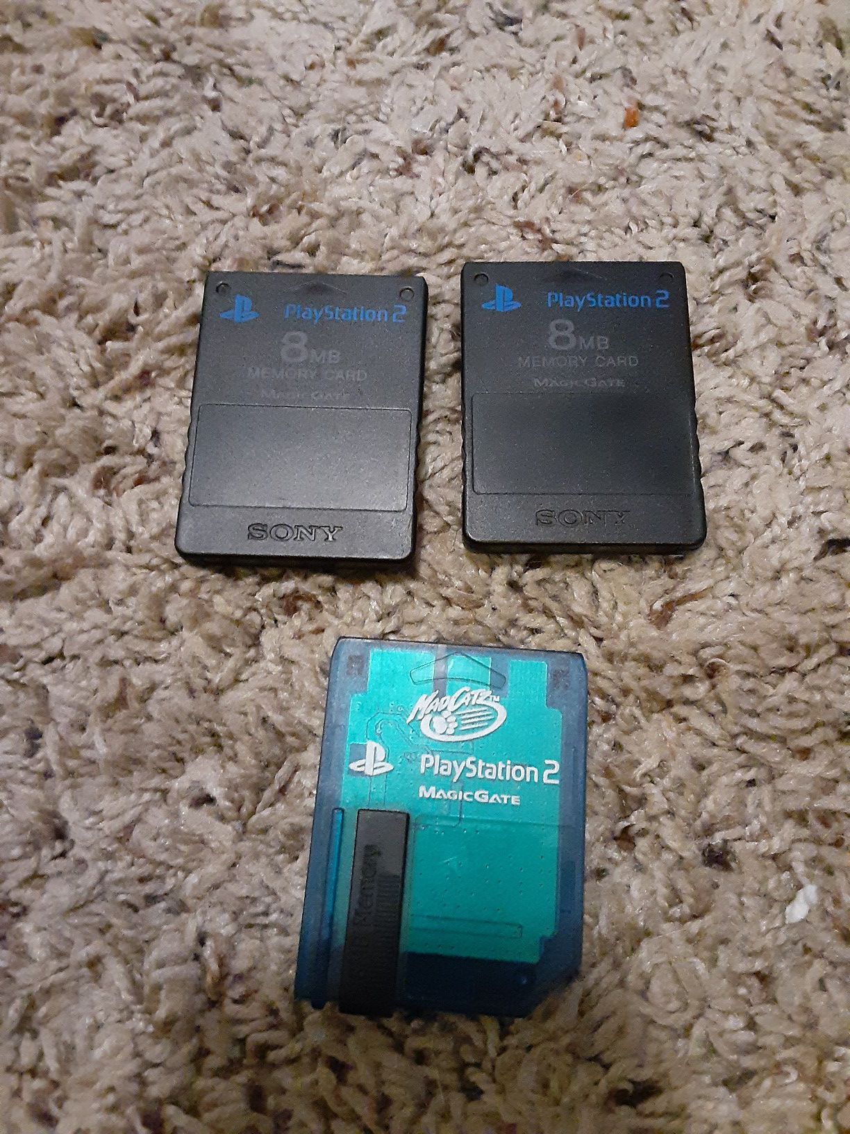 PS2 memory cards