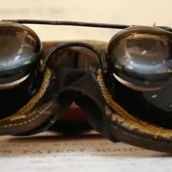 1800’s VINTAGE MASONIC HOODWINK SECRET SOCIETY BLINDER GOGGLES ODDFELLOWS (STEAMPUNK) The 