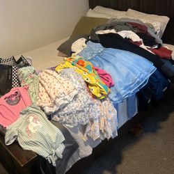 Girl Clothes From 5-6  Shoes And Also Woman Clothes Size Medium And Larger Large 