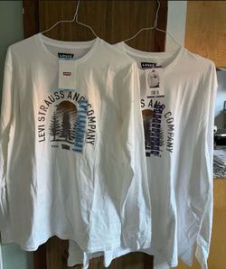 Levi's Long Sleeve Graphic T-Shirts – Large & XXL ONLY  $ 15 each 🎈