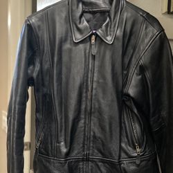 Woman’s Motorcycle Jacket  - Genuine Leather Size S