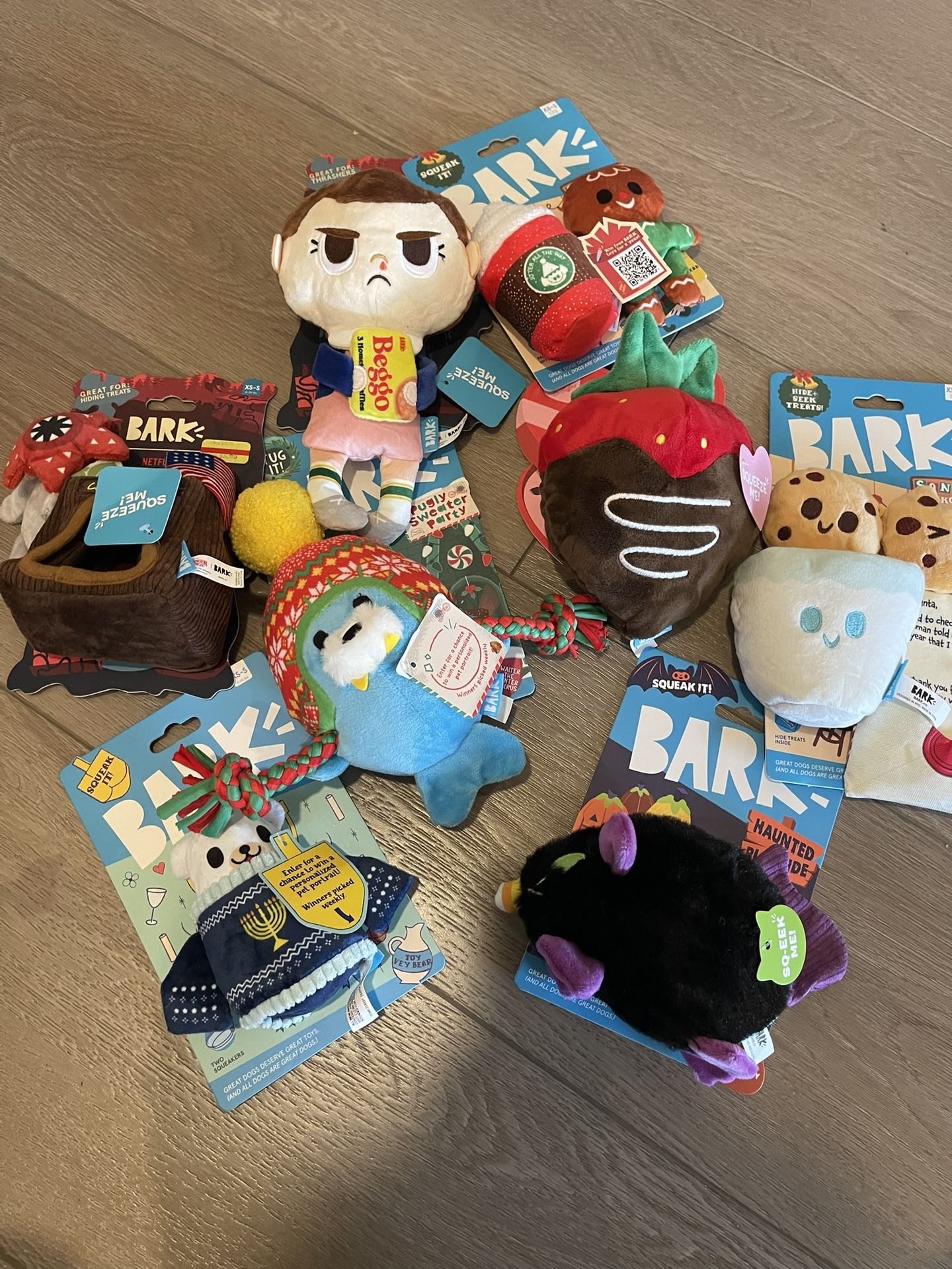 (8) Bark Box Dog Toys