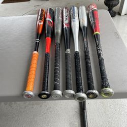 7 Baseball ⚾️ Bats 29 Inch In Good Condition