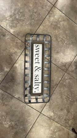 Sweet & Salty wall hanging.