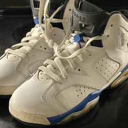 Michael Jordan White Leather High tops Size 6.5 