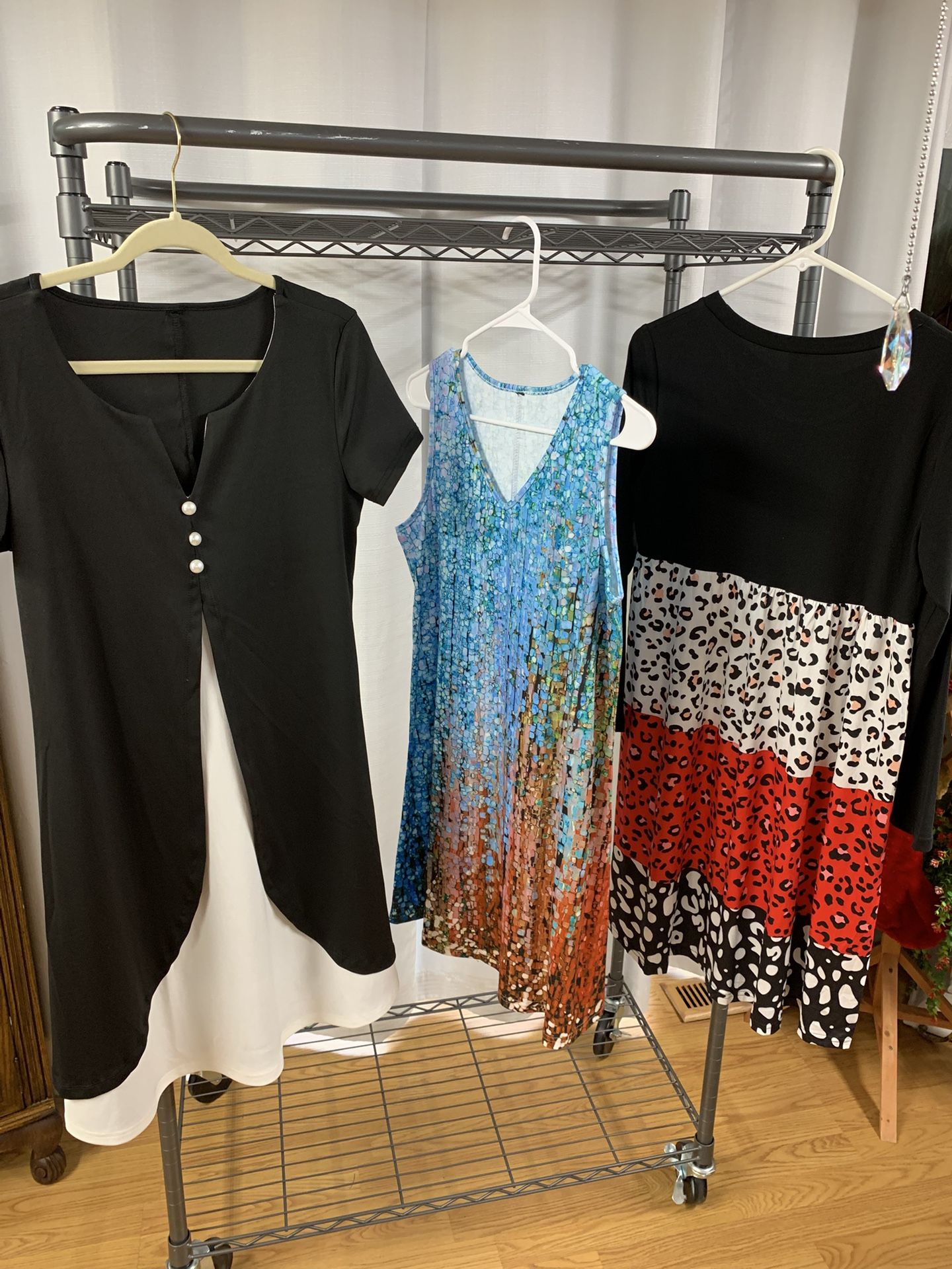 3 Dresses Of Leopard, Water Color, And Black And White Elegant