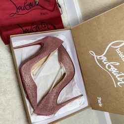 Christian Louboutin  So Kate 120 Glitter Pink Poudre