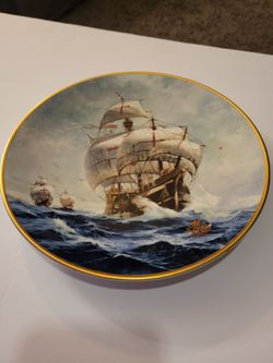 Vintage 1992 W.S. George "Under Full Sail" Collector Plate – Limited Edition