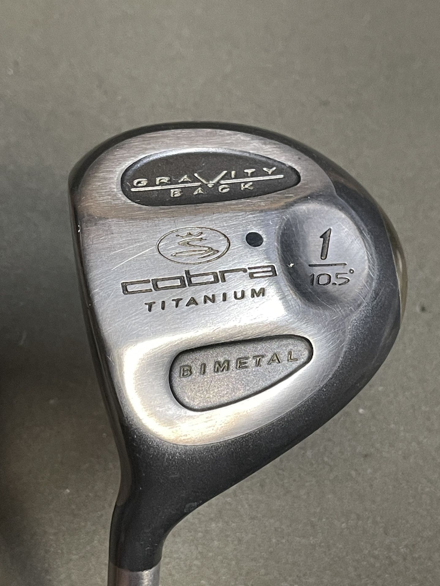 Cobra Gravity Back Titanium 10.5° Driver 1 Wood Lefty Regular Graphite Golf Club 45”