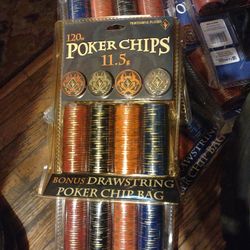 120 Count Poker Chips 11.5 grams Sets Multiple Available 