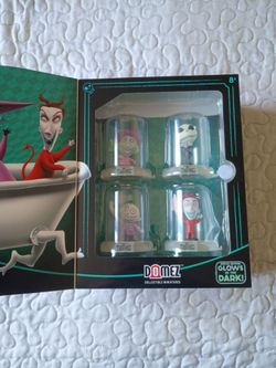Domez Glow in the Dark Nightmare Before Christmas 4 figure set