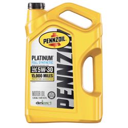 Pennzoil Aceite de motor Platinum Full Synthetic 5W-30 (5 cuartos de galón)