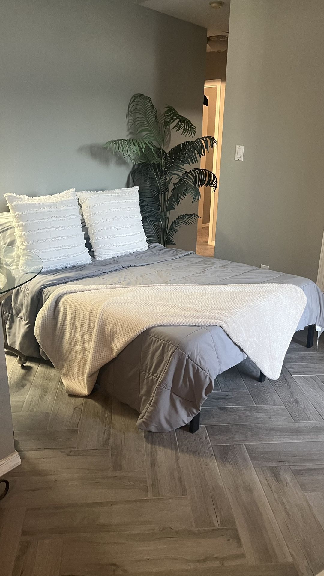 Full Size Bed Frame and Mattress