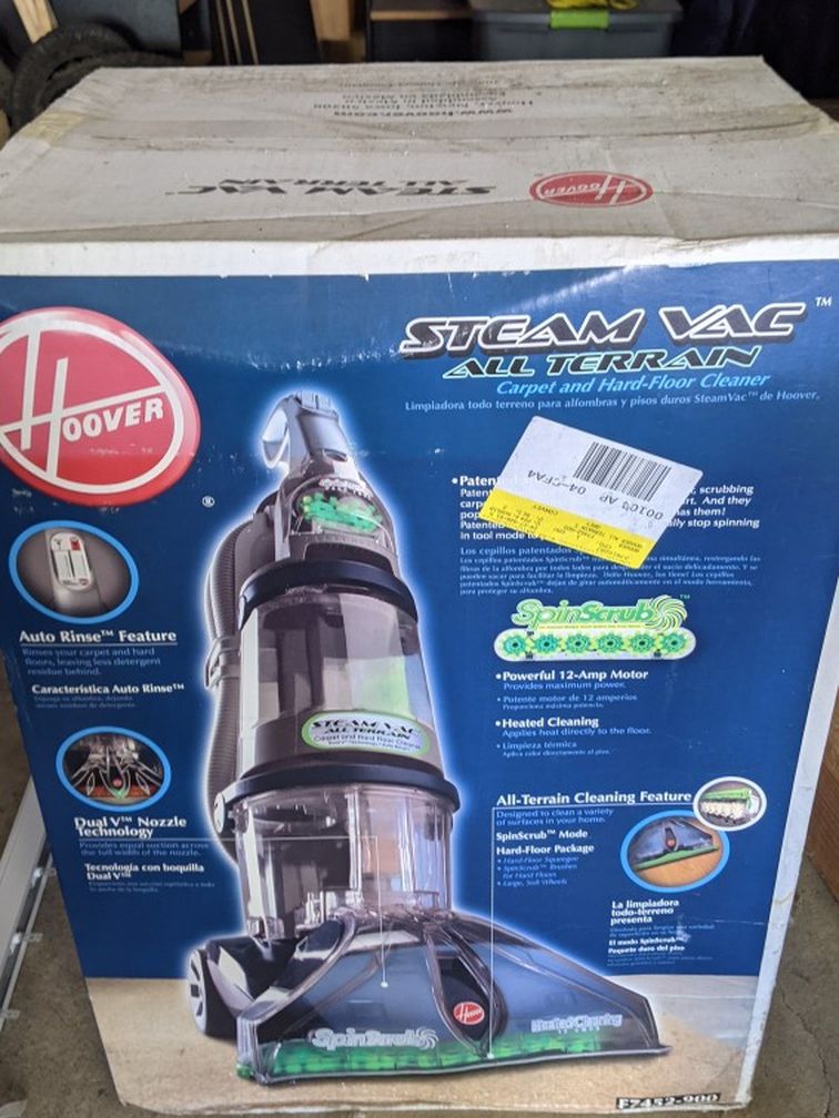 Brand New In The Box Never Used Hoover Steam Cleaner Vacuum