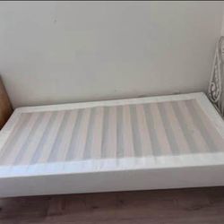 Twin size IKEA platform bed with legs