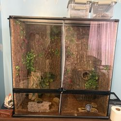 Exo Terra Glass Terrarium Reptile Habitat, 36"x18"x36"