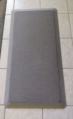 Grey anti fatigue rug from Costco