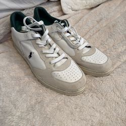New Men’s Ralph Lauren Polo Leather Suede Sneakers Size 11