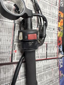 Zx636 handle bar, bar switch bar end and ZX636 cables throttle cables