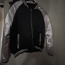 Pink Lettermen Jacket 